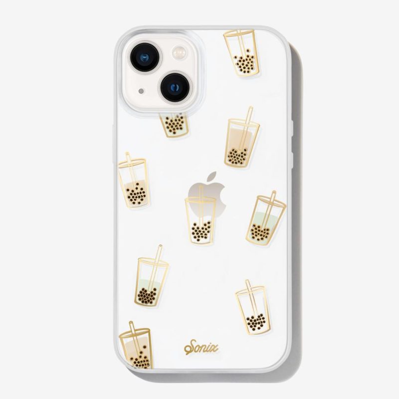 Boba iPhone Case Gold Foil Phone Cases