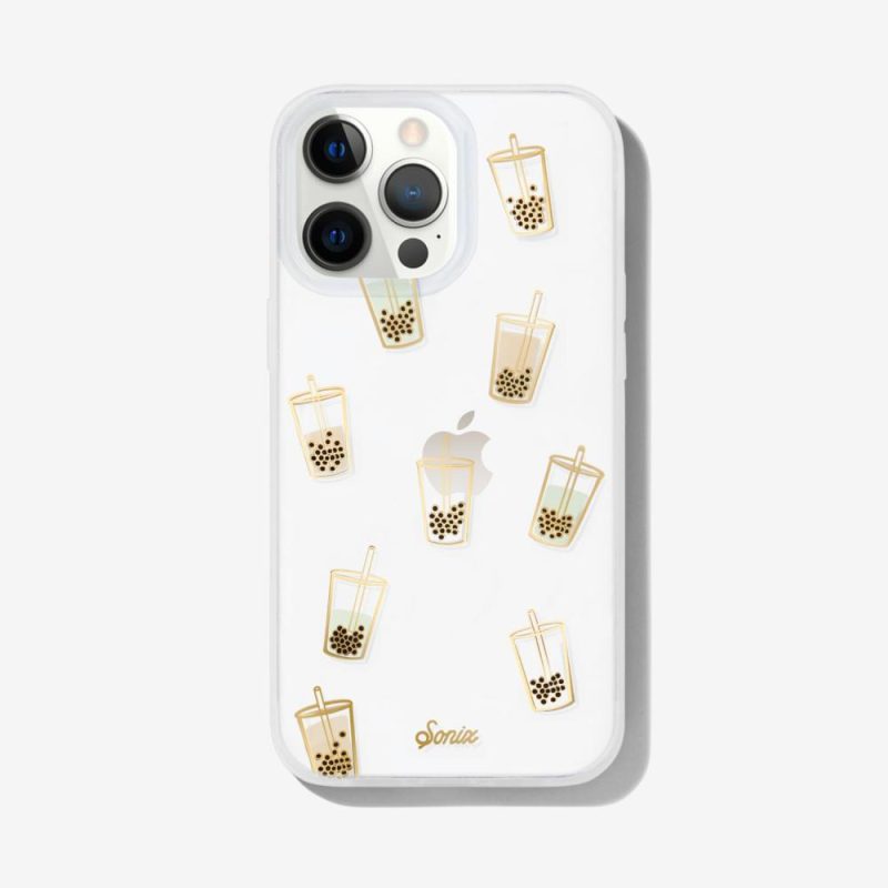 Boba iPhone Case Gold Foil Phone Cases