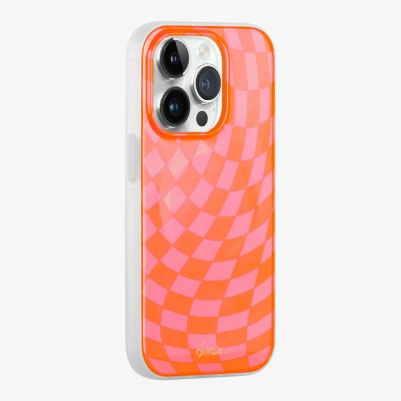 Checkmate Pink/Orange MagSafe® Compatible iPhone Case Eco-Friendly Phone Cases