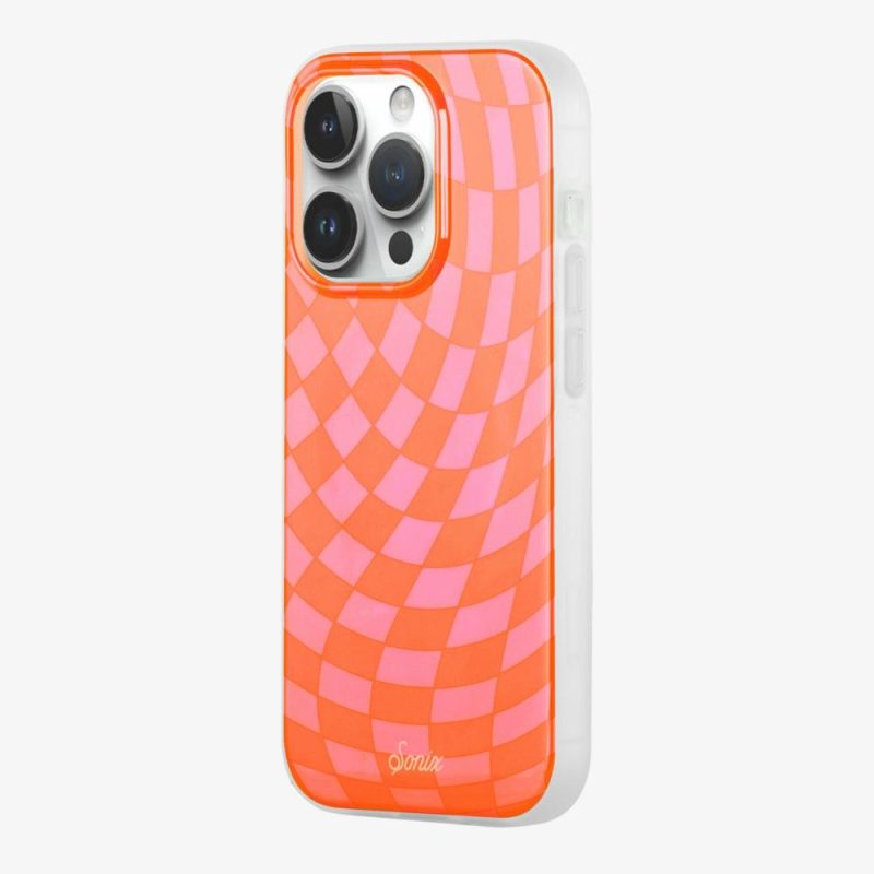 Checkmate Pink/Orange MagSafe® Compatible iPhone Case Eco-Friendly Phone Cases