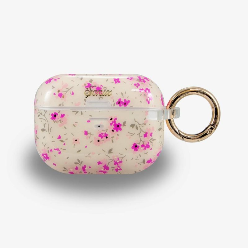 Cottage Floral Pink AirPods Case Phone Cases