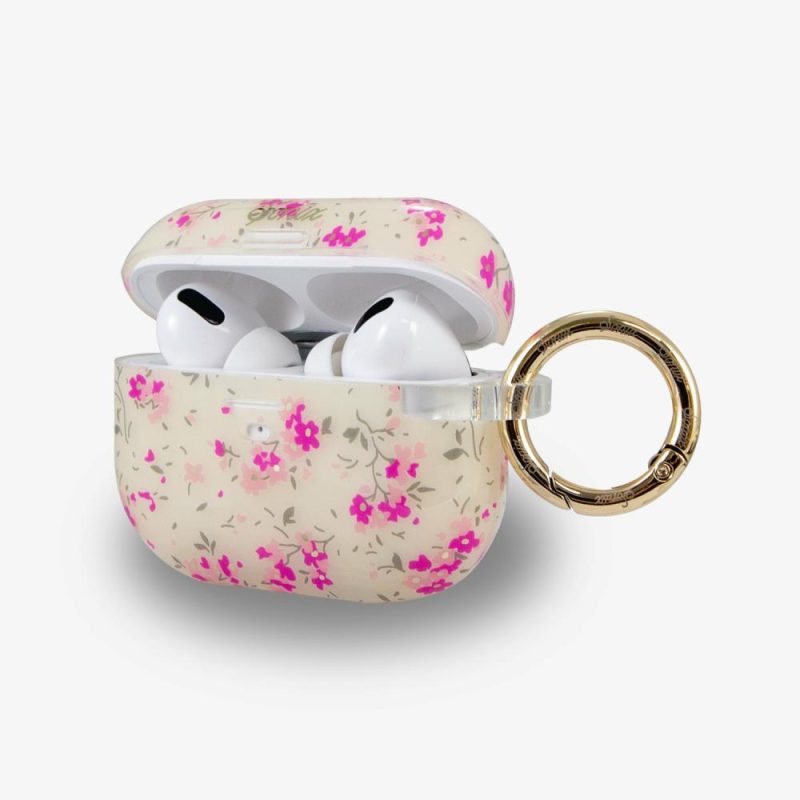 Cottage Floral Pink AirPods Case Phone Cases