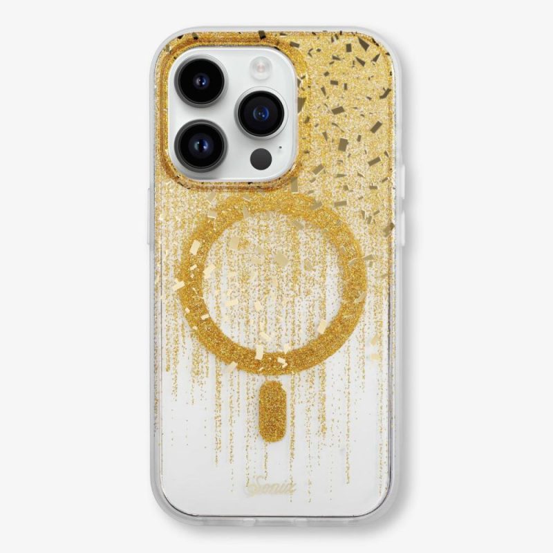 Drippin’ in Gold Magsafe® Compatible iPhone Case Glitter Phone Cases