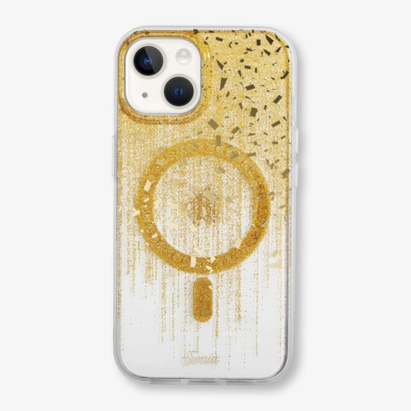 Drippin’ in Gold Magsafe® Compatible iPhone Case Glitter Phone Cases