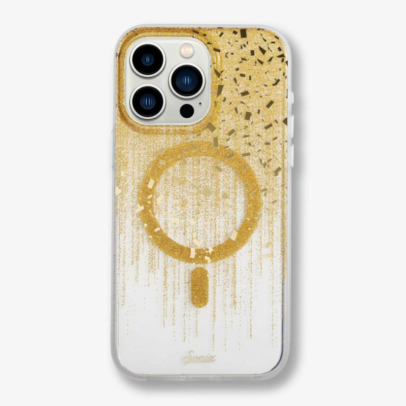 Drippin’ in Gold Magsafe® Compatible iPhone Case Glitter Phone Cases