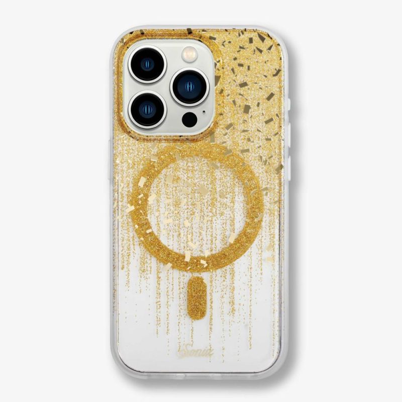 Drippin’ in Gold Magsafe® Compatible iPhone Case Glitter Phone Cases