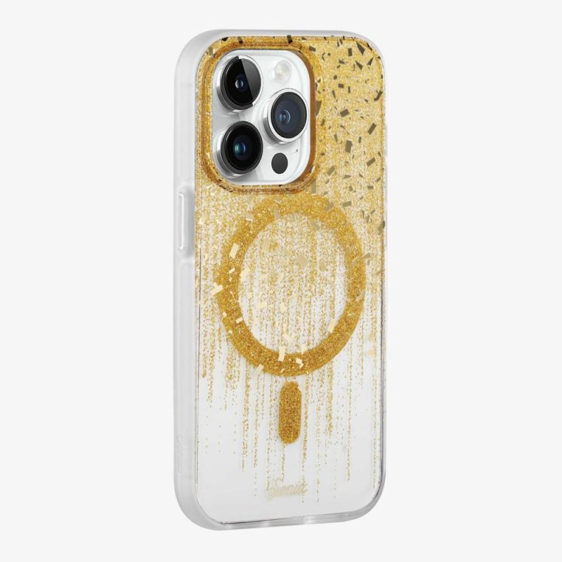 Drippin’ in Gold Magsafe® Compatible iPhone Case Glitter Phone Cases