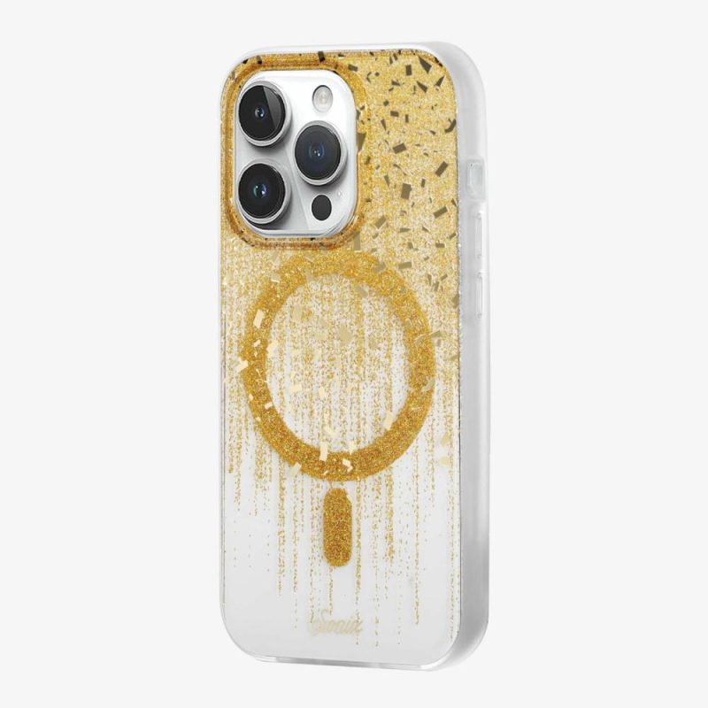 Drippin’ in Gold Magsafe® Compatible iPhone Case Glitter Phone Cases