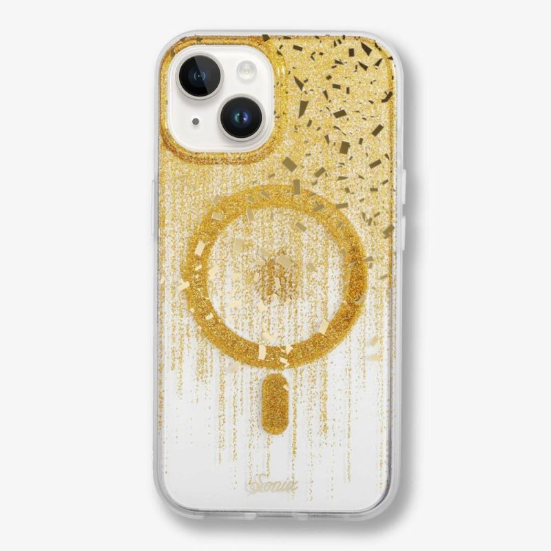 Drippin’ in Gold Magsafe® Compatible iPhone Case Glitter Phone Cases