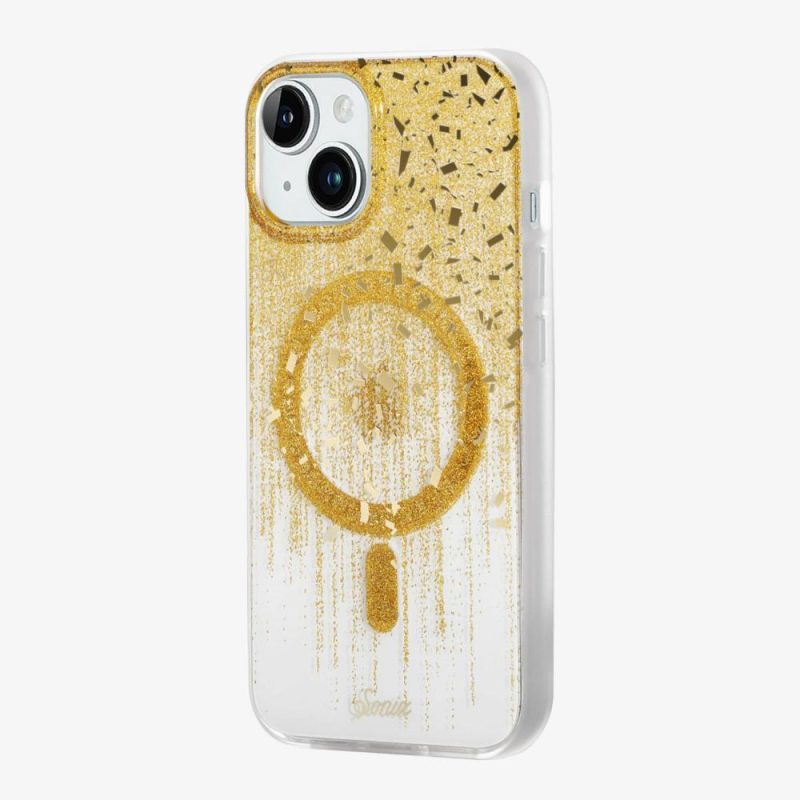 Drippin’ in Gold Magsafe® Compatible iPhone Case Glitter Phone Cases