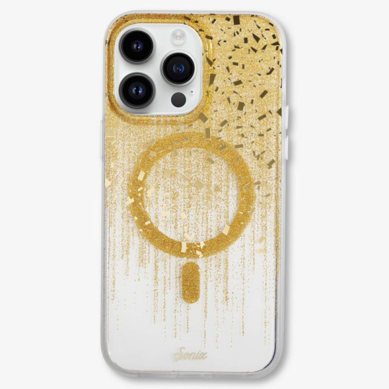 Drippin’ in Gold Magsafe® Compatible iPhone Case Glitter Phone Cases