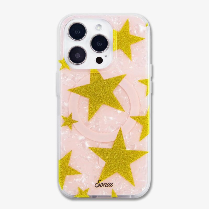 Gold Glitter Star MagSafe iPhone Case – Sonix Phone Cases