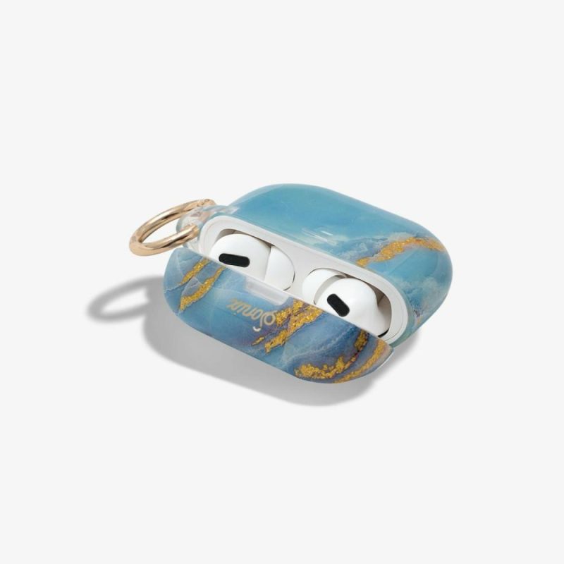 Ice Blue Marble AirPods Case Airpods Cases