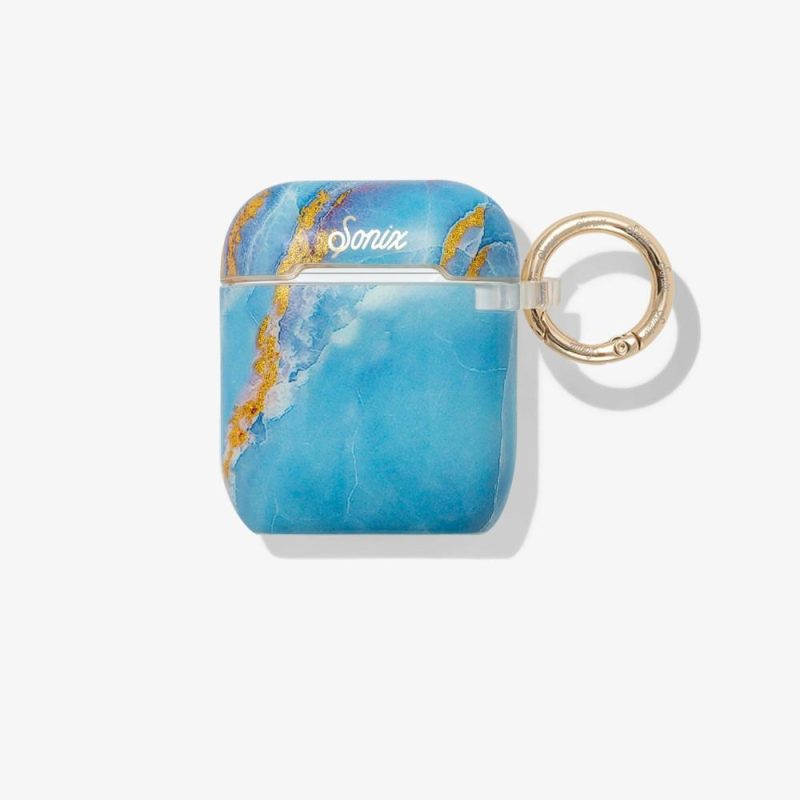 Ice Blue Marble AirPods Case Airpods Cases