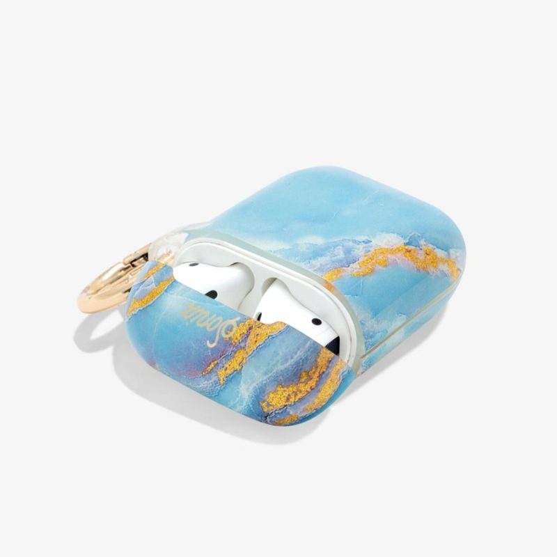 Ice Blue Marble AirPods Case Airpods Cases