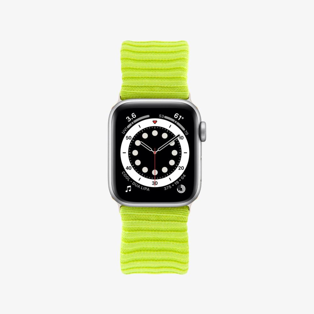 Knit Apple Watch Band – Neon Yellow Apple Watch®