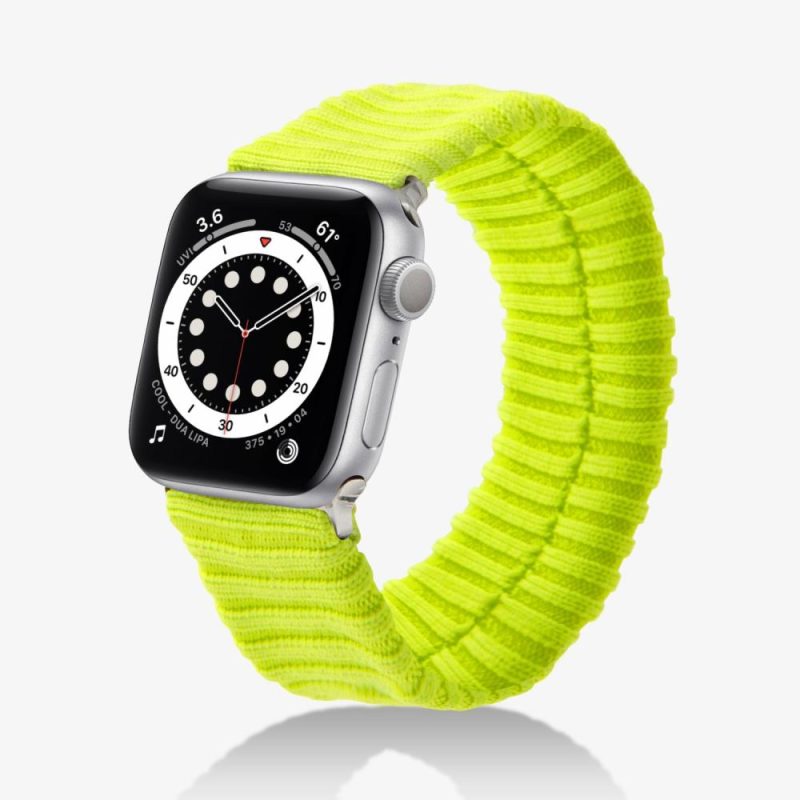 Knit Apple Watch Band – Neon Yellow Apple Watch®