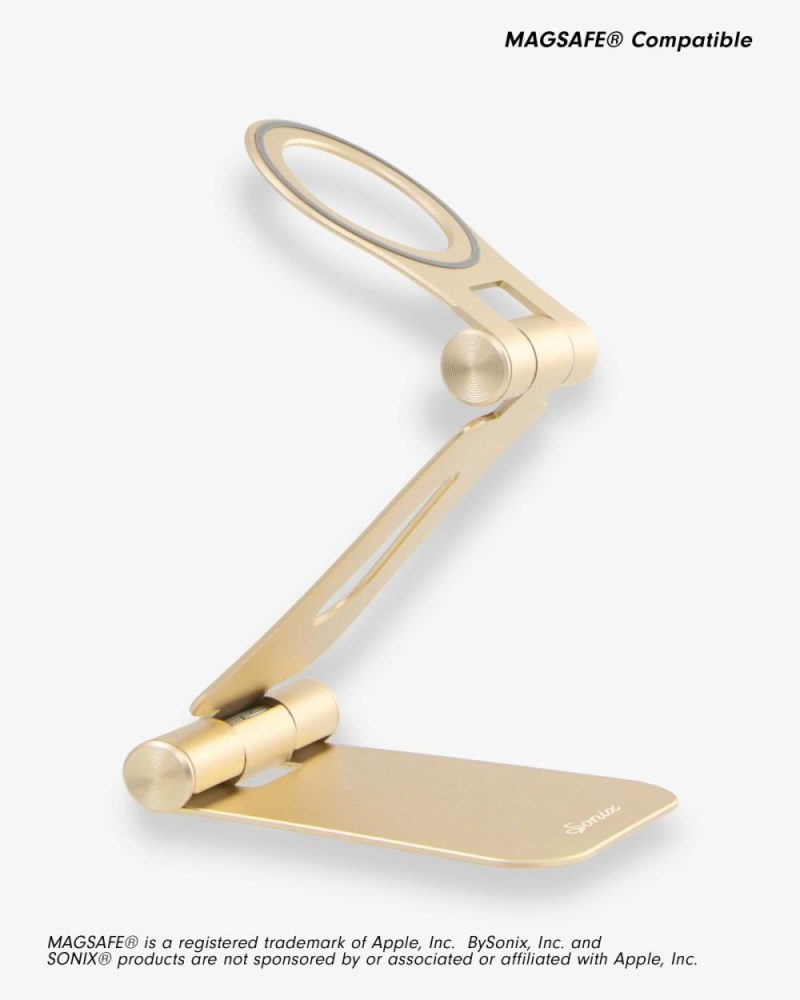 MAGLINK™ Pedestal Phone Stand – Gold Magsafe®