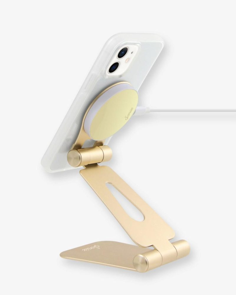 MAGLINK™ Pedestal Phone Stand – Gold Magsafe®