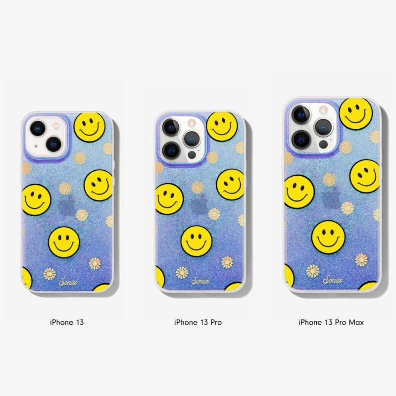 Neon Smiley Purple iPhone Case Cute Phone Cases