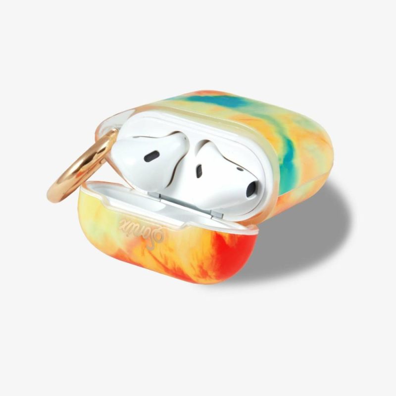 Orange Glow Airpods Case Airpods Cases