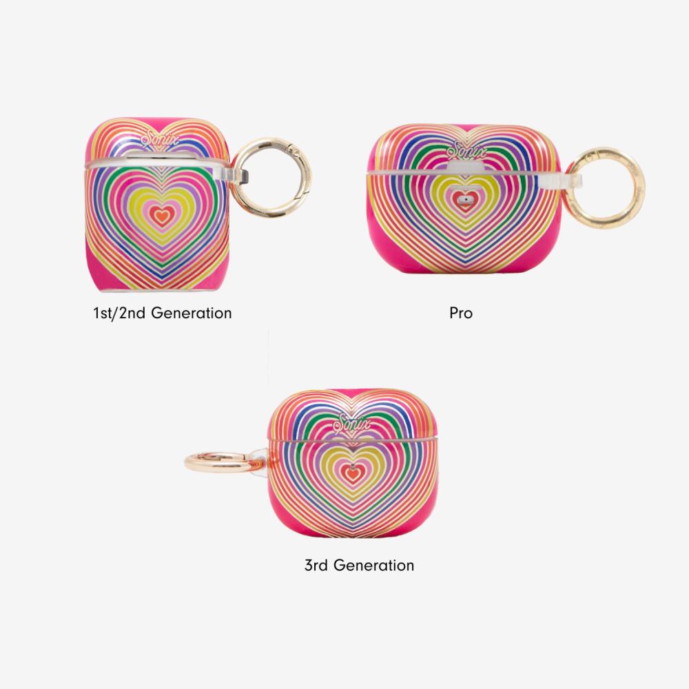 Rainbow Hearts AirPods Case Airpods Cases