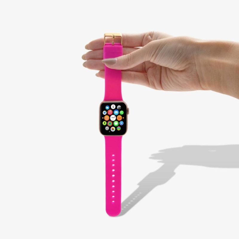 Silicone Apple Watch Band – Neon Pink Apple Watch®