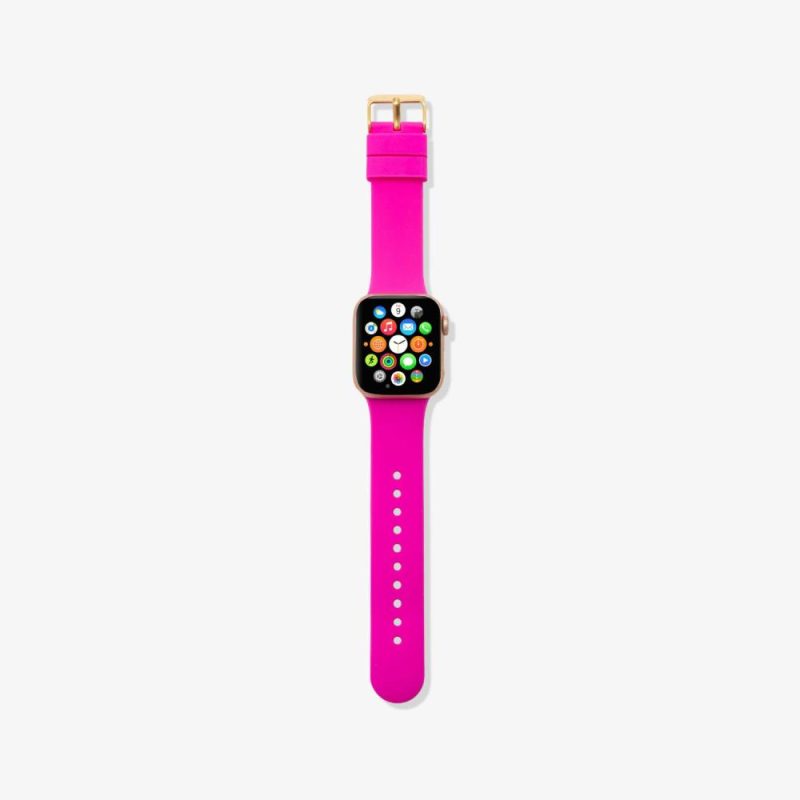 Silicone Apple Watch Band – Neon Pink Apple Watch®