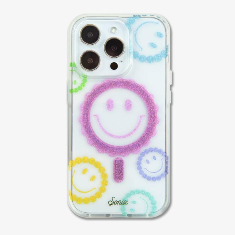 Glitter Smiley Face MagSafe iPhone Case – Sonix Eco-Friendly Phone Cases