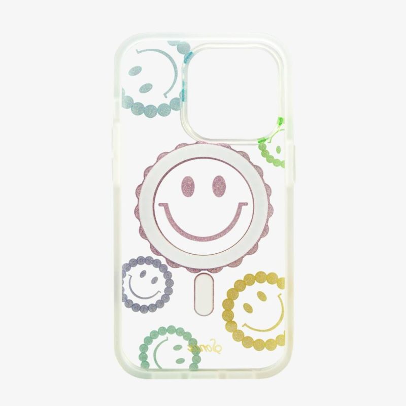 Glitter Smiley Face MagSafe iPhone Case – Sonix Eco-Friendly Phone Cases