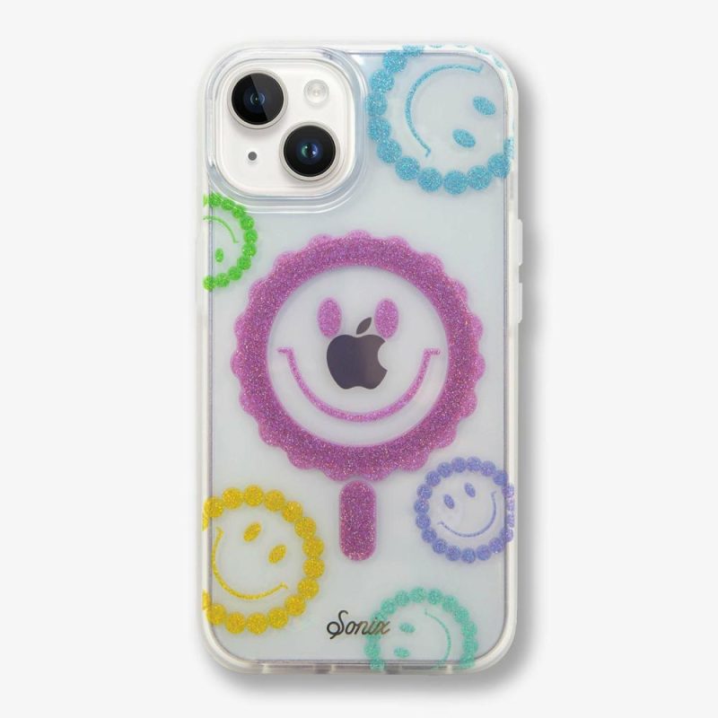 Glitter Smiley Face MagSafe iPhone Case – Sonix Eco-Friendly Phone Cases