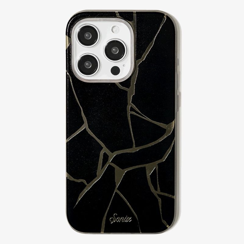 Kintsugi Black Gold Foil iPhone Case – Shop Sonix Eco-Friendly Phone Cases