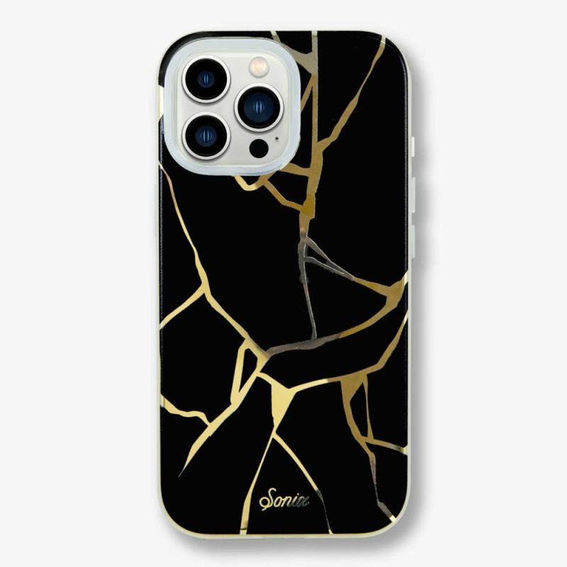 Kintsugi Black Gold Foil iPhone Case – Shop Sonix Eco-Friendly Phone Cases