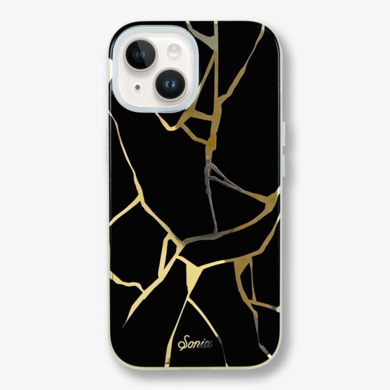 Kintsugi Black Gold Foil iPhone Case – Shop Sonix Eco-Friendly Phone Cases