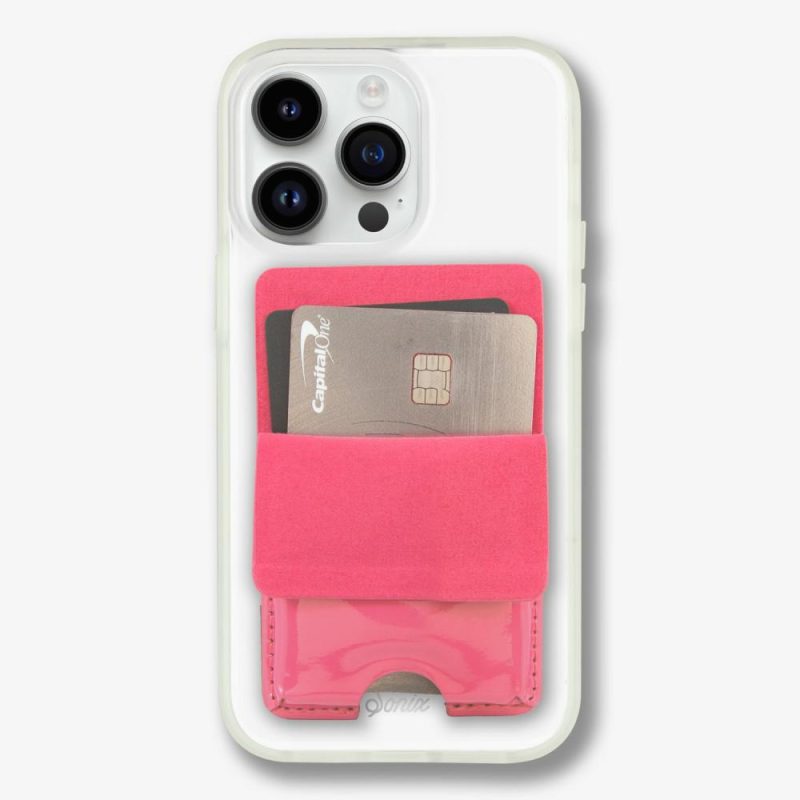 Magnetic Wallet – Camelia Pink Phone Cases